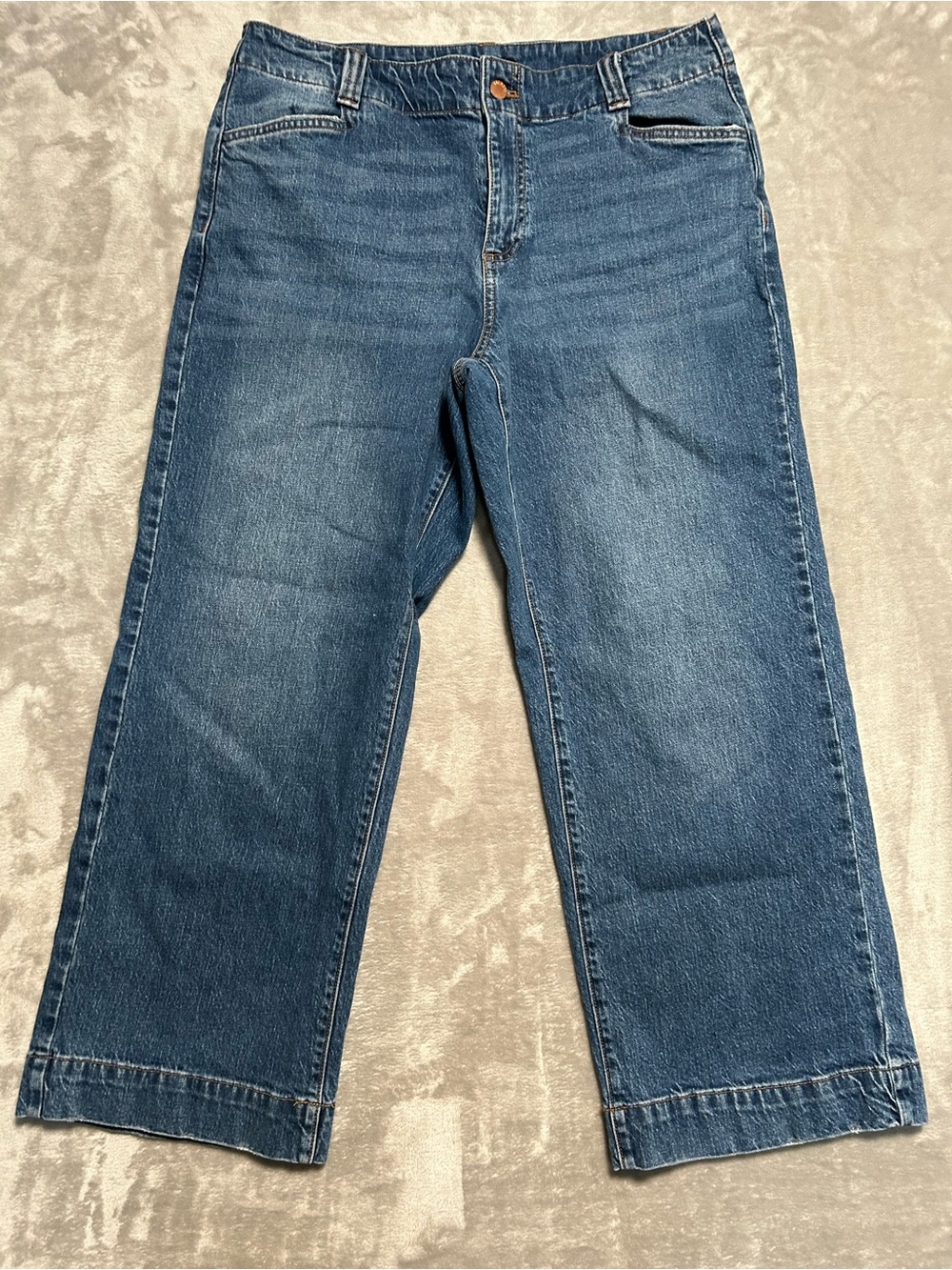 Talbots Classic Trouser Jeans Women’s 14P Petite Kinney Wash Denim